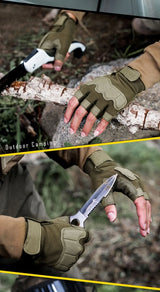 Tactical Gloves Half Finger Outdoor Mountaineering Cycling Wear-resistant Breathable gloves  
