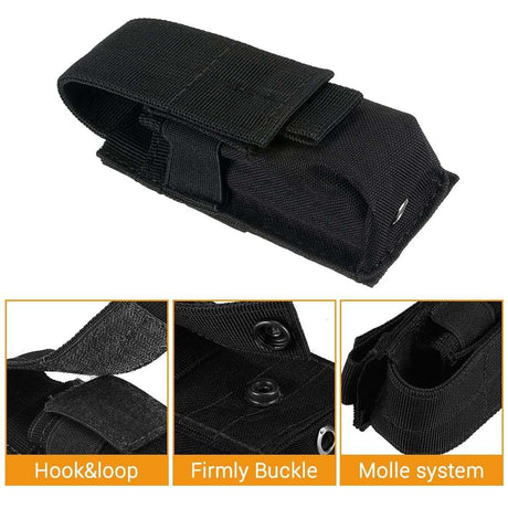 Tactical Pouch Torch Knife Holster Molle Accessories  