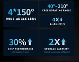 TiESFONG i7pro 360° Dash Camera Surveillance 24H Monitoring Smart Technology  
