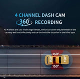 TiESFONG i7pro 360° Dash Camera Surveillance 24H Monitoring Smart Technology  