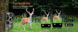 Trail Camera Wi-Fi 4K 48MP Night Vision 0.05s Motion Activated Security Cameras  