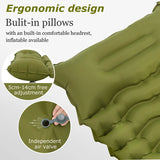 Ultra-Light Self-Inflating Double Mattress with Pillow Air Bed Camping Equipment  