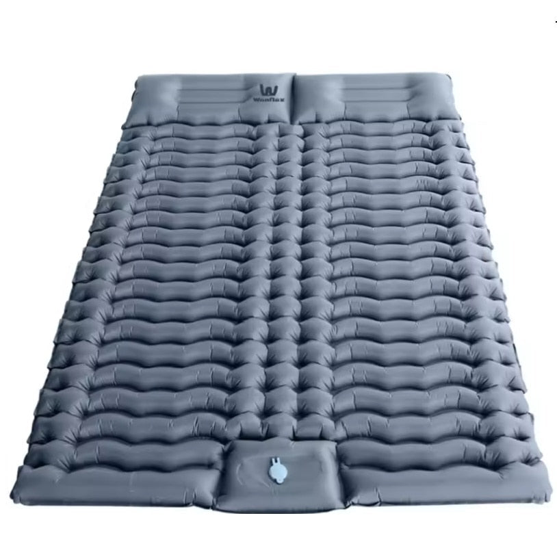 Ultra-Light Self-Inflating Double Mattress with Pillow Air Bed Camping Equipment  