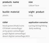 Unisex 130cm Canvas Belt-Quick-Release Outdoor Clothing  