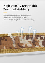 Unisex 130cm Canvas Belt-Quick-Release Outdoor Clothing  