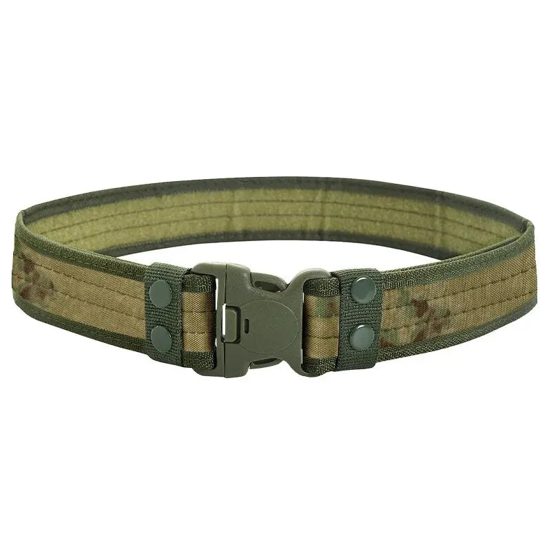 Unisex 130cm Canvas Belt-Quick-Release Outdoor Clothing  