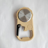Versatile Carabineer Compass Watch Traditional Quartz Optics  