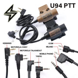 Walker U94 PTT 7.0 Plug Headset Adapters Eyes Ears & Hands  