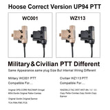 Walker U94 PTT 7.0 Plug Headset Adapters Eyes Ears & Hands  