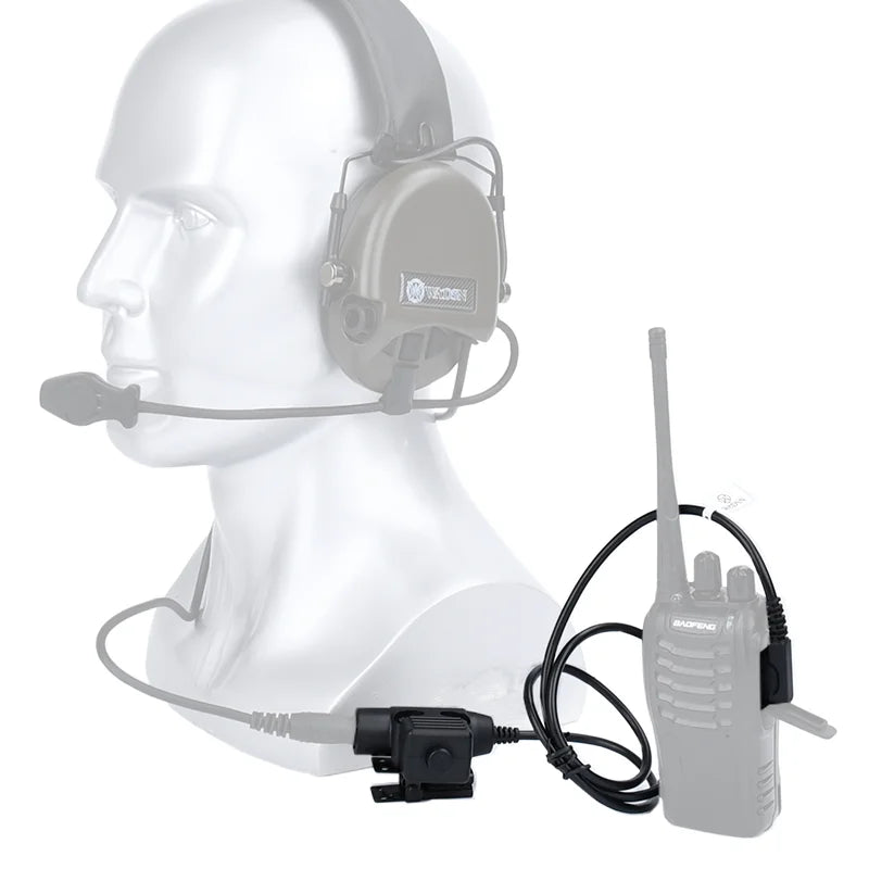Walker U94 PTT 7.0 Plug Headset Adapters Eyes Ears & Hands  