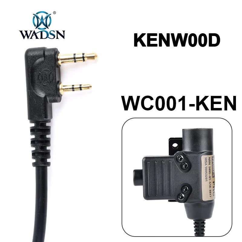 Walker U94 PTT 7.0 Plug Headset Adapters Eyes Ears & Hands  