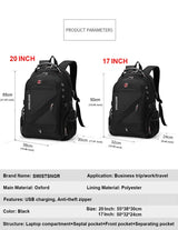 Waterproof 17/20 Inch Laptop Backpack Anti theft BackPacks  