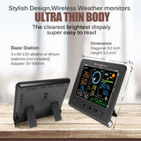 WiFi Weather Station Thermo Barometer Wind Wind Power Vertical  