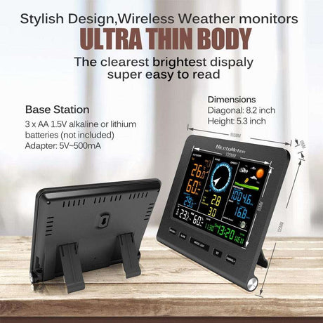 WiFi Weather Station Thermo Barometer Wind Wind Power Vertical  