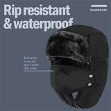 Winter Warm & Windproof Mask Pilot Hat Wool Beany Thermal & Wool Beanies  