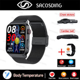 Smart Watch Mediatek Blood Glucose ECG PPG Watchs BushLine   