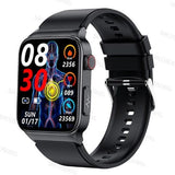 Smart Watch Mediatek Blood Glucose ECG PPG Watchs BushLine SilicaGel Black  