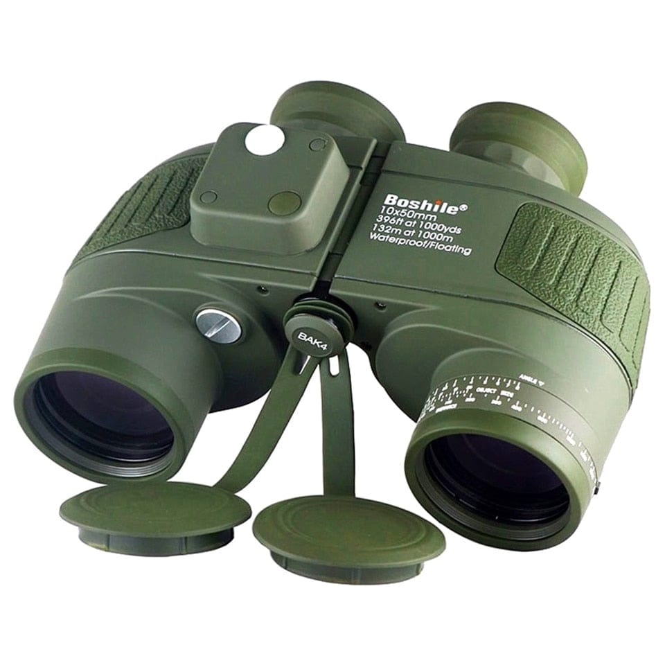 Boshile 10x50 Marine Binoculars Compass & Rangefinder Binoculars  