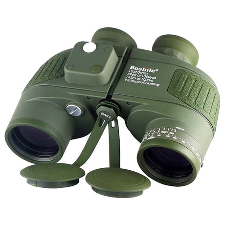 Boshile 10x50 Marine Binoculars Compass & Rangefinder Binoculars  