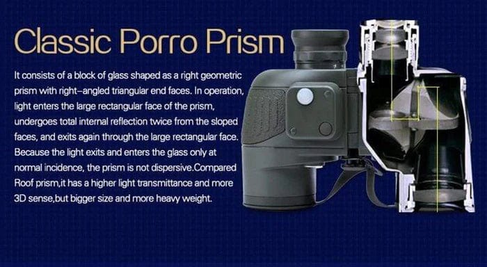 Boshile 10x50 Marine Binoculars Compass & Rangefinder Binoculars  