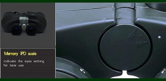 Boshile 10x50 Marine Binoculars Compass & Rangefinder Binoculars  