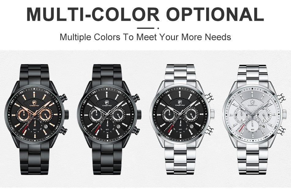 CHEETAH 1613G Casual Sport Chronograph Watch Quartz Smart Watches  