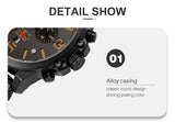CURREN 8314 Waterproof Sport Watch Genuine Leather Smart Watches  