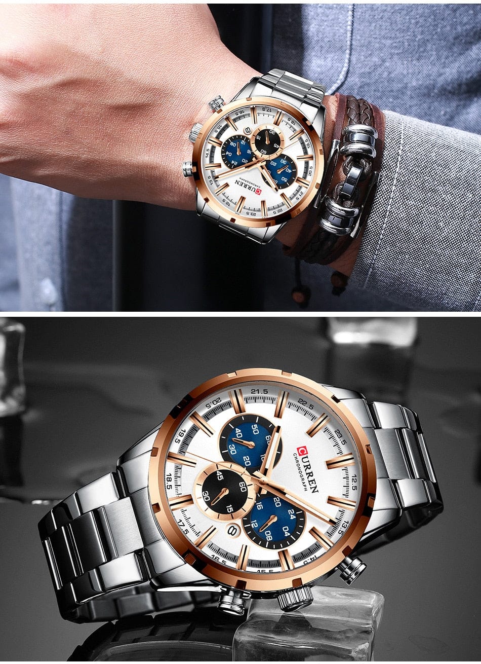 CURREN 8355 Luxury Sports Quartz Waterproof Watchs  