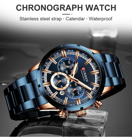 CURREN 8355 Luxury Sports Quartz Waterproof Watchs  