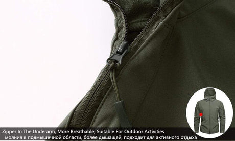 Camouflage Fleece Jacket Windbreaker Outdoor Clothing  