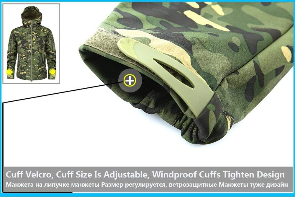 Camouflage Fleece Jacket Windbreaker Outdoor Clothing  