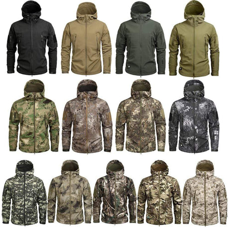Camouflage Fleece Jacket Windbreaker Outdoor Clothing  