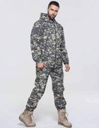 Camouflage Hooded Fleece + Pants Combo jackets  
