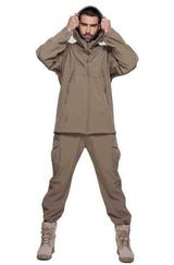 Camouflage Hooded Fleece + Pants Combo jackets  