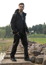 Camouflage Hooded Fleece + Pants Combo jackets  