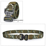 Canvas Belt Metal Quick Lock Buckle tacticle clothing  