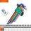 Colour Coded Torx & Hex Head Allen Key Set tools  