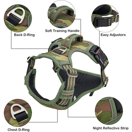 Dog Harness Adjustable Large & Medium Dog Stuff  