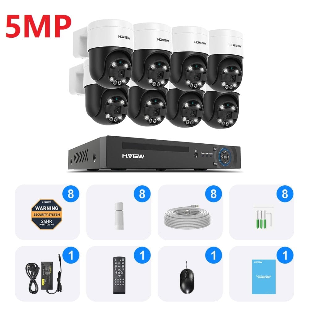 H.View AI Human Detect Security Camera Security Cameras  