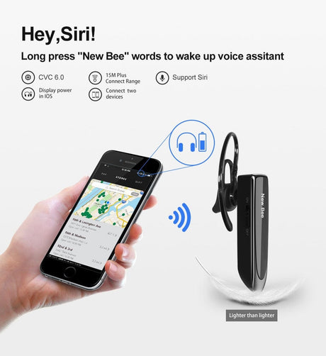 Heavy-Duty Bluetooth 5.0 Earpiece Audio  