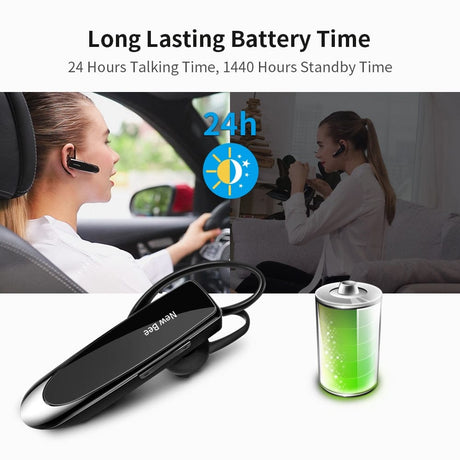 Heavy-Duty Bluetooth 5.0 Earpiece Audio  