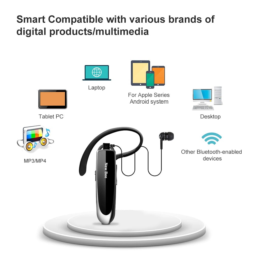 Heavy-Duty Bluetooth 5.0 Earpiece Audio  