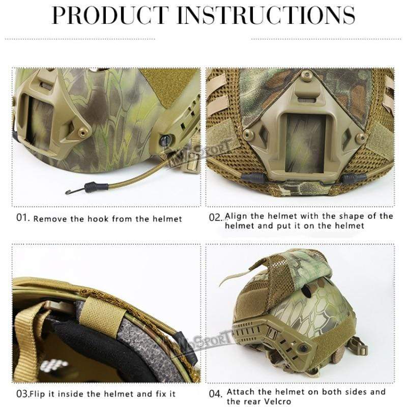 Helmet Covers Camouflage 3 Colours 2023 Helmet & Pack Accessories  