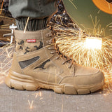 Impact Proof Outdoor Mens Tan Work Boots Adventure Footware  