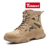 Impact Proof Outdoor Mens Tan Work Boots Adventure Footware  