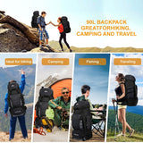 Large Hiking Camping Backpack 80ltr 90ltr BackPacks  
