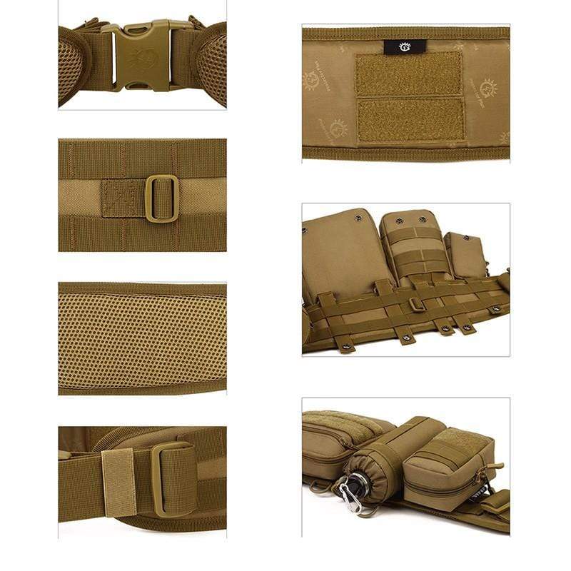 Molle Waist Belt Padded Multi-Use Helmets & Packs  