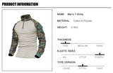 Multicam Military Men Long Sleeve Shirt Outdoor Clothing  