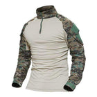 Multicam Military Men Long Sleeve Shirt Outdoor Clothing  