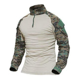 Multicam Military Men Long Sleeve Shirt Outdoor Clothing  